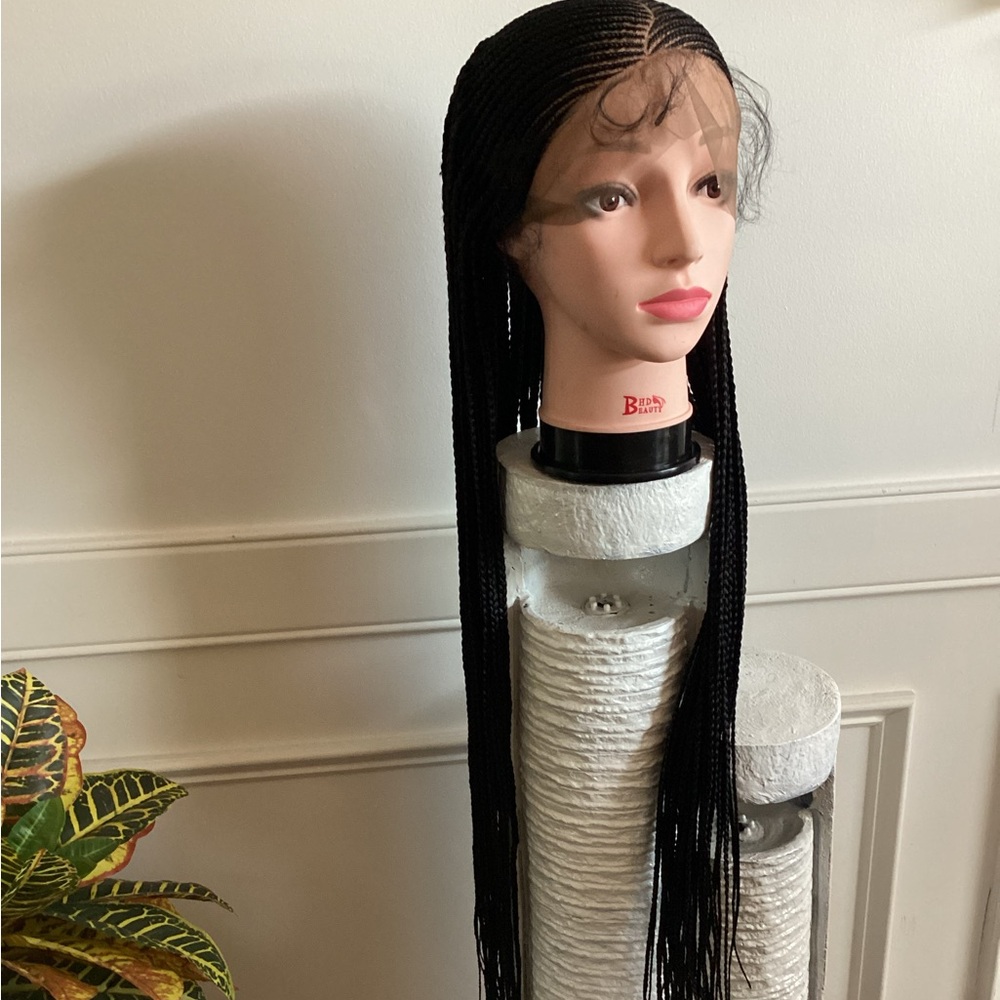 Black Box Braid Wig 36 - 40 inches - Sleek Long Braided Style Color #1